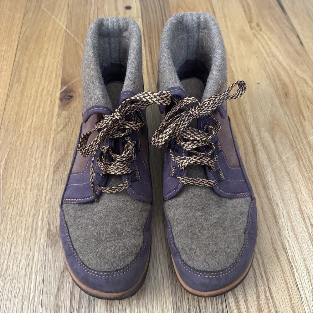 Chaco Barbary Pine Cone Chukka Boots Women's Sz 11 Brown Leather Wool Comfort